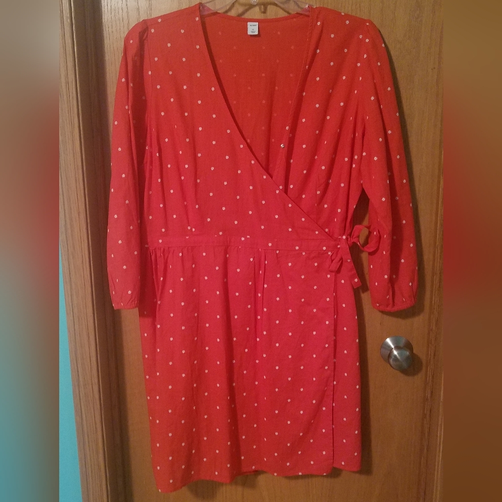 red polka dot dress